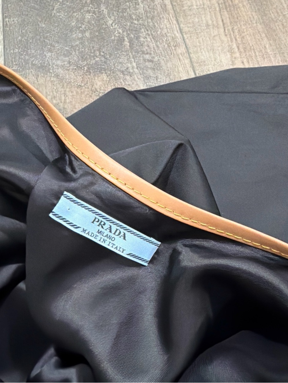 Prada Re-Nylon open back mini dress in black - Picture 9 of 13